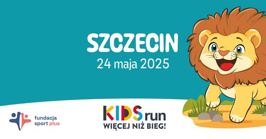 Na zdjęciu zapowiedź biegu RUN KIDS Szczecin-2025